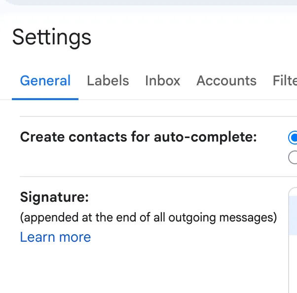 How to add an email signature in Gmail — the Signature section in Gmail General settings